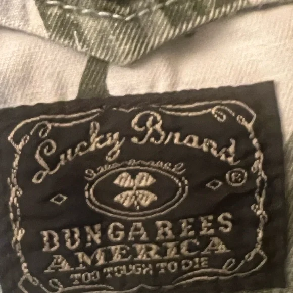 Vintage Women’s Lucky Brand Floral Pants Military Crop, Size 8, 100% Cotton - Picture 4 of 8